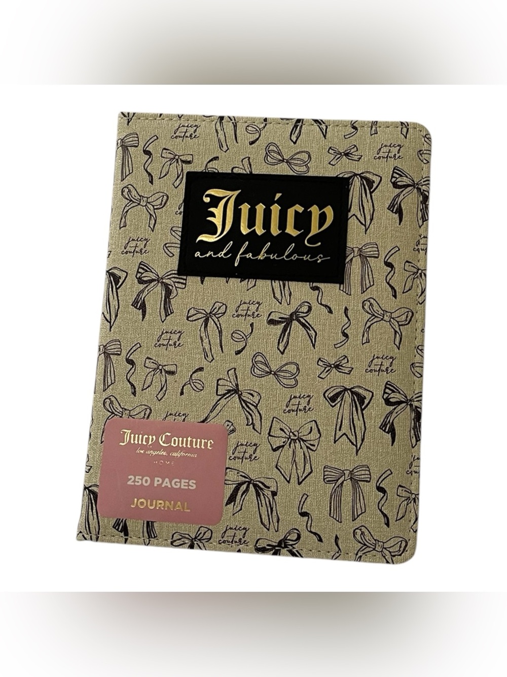 Juicy Couture “Juicy and Fabulous” Journal w/Black Bows - NWT **